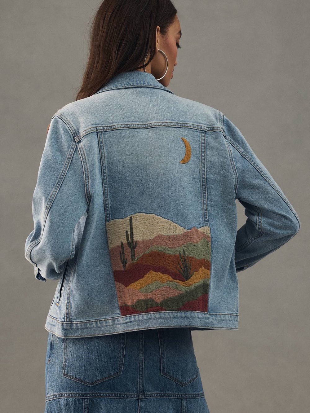 Driftwood Desert Landscape Denim Jacket , NWOT - Picture 2 of 10